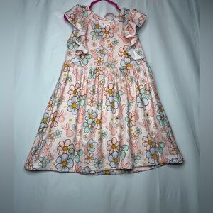 Honey Bean Easter Peeps Dress with Ruffles Size 4